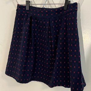 Navy Skirt with Red dots, Kling, Size L